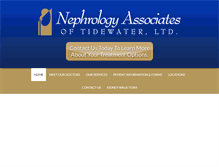 Tablet Screenshot of nephrologyoftidewater.com